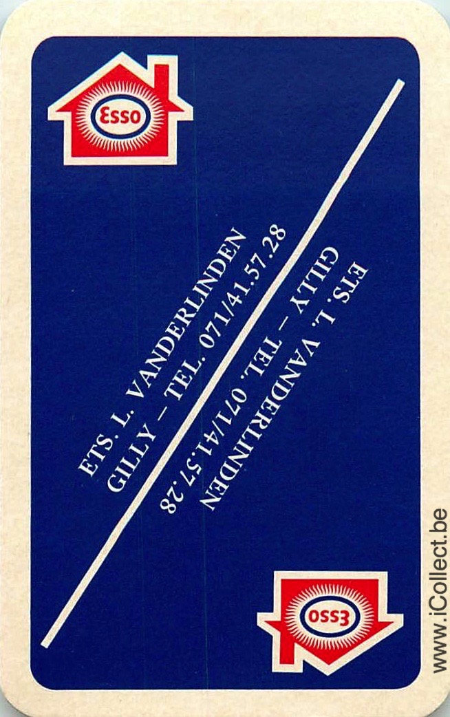 Single Swap Playing Cards Motor Oil Esso Vanderlinden (PS20-24G)